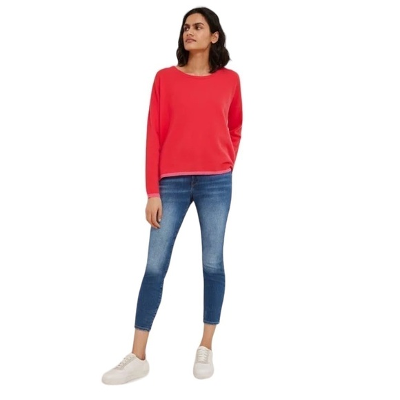 Good American Good Legs Crop Shadow Pockets in INDIGO008 Wash Size 10 / 30 NWOT - Picture 10 of 11